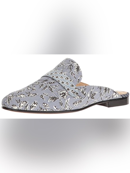 Sam Edelman Shoes - Whimsical Sam Edelman Perri Mule Sz 8 Slip On Dusty Blue Floral Backless Flat